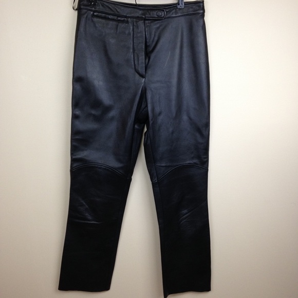 leather trousers size 8